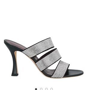 2 NIB 595.00 STAUD
Women's Sonny Rhinestone High Heel Mules 36.5